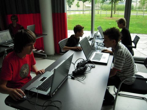  Jeroen Bakens, Daan Cortenbach, Tristan Cvetkovic en Joris Pire.